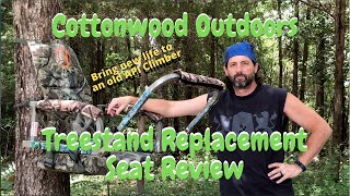 Cottonwood Outdoors Treestand Resurrection replacement seat  New life to API treestand  review [upl. by Valera]