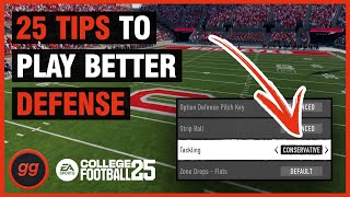 How to Get Better on Defense QUICKLY in College Football 25 [upl. by Rona]