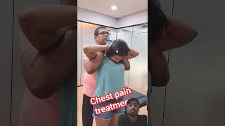 Dr Rajneeshkant Chest pain Treatment 😢 chiropractic chestpain chiropractor chestphysiotherapy [upl. by Rodman310]