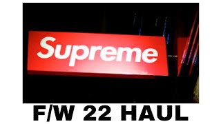 SUPREME BOX FALLWINTER 2022 HAUL [upl. by Llamaj]