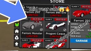 car delership tycoon mid year sale predictions [upl. by Ogeid]