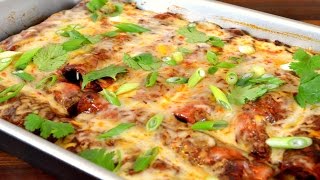 Homemade Chicken Enchiladas Recipe  REAL Chicken Enchiladas  Cooking With Carolyn [upl. by Ecinerev]