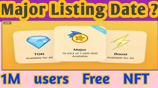 Major Daily Achievement l Major NFT Claim l Major Listing Date l SAQLAIN Free Earning [upl. by Ylelhsa]