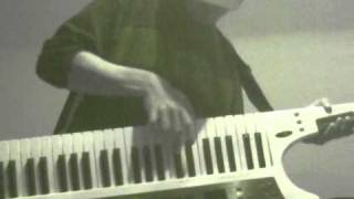 Fusion Keytar solo minor blues [upl. by Einalem]