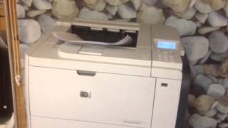 HP p3015 dn duplex laserjet printing speed demo [upl. by Artur269]