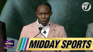 Jamaican Jaydon Hibbert Wins Prestigious Bowerman Award in the USA  TVJ Midday Sports News [upl. by Sturges907]