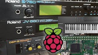 A JV880 emulator on a Raspberry Pi inside a USB controller [upl. by Laeno]