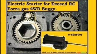 Electric Starter Installation Tips for Exceed RC Forza 4WD buggy [upl. by Hebel]