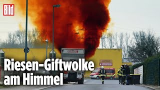 Gelbe Wolke entweicht aus LKW – GefahrgutUnfall bei Bergkamen [upl. by Jacobo]