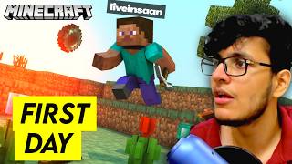 Triggered Insaan FIRST MINECRAFT GAMEPLAY  Live Insaan minecraft video [upl. by Franckot]