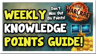 Weekly Knowledge Points amp Artisan Acuity Guide  Tips  The War Within  WoW Gold Making Guide [upl. by Nnylesor]