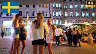 Stockholm Nightlife Sweden ðŸ‡¸ðŸ‡ª HOT SUMMER NIGHT  MOST UPSCALE AREAS  STUREPLAN  Ã–STERMALM  4K [upl. by Aicitel]