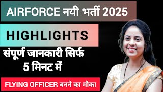 Air Force New Vacancy 2025 Notification  Age Syllabus Exam Pattern Full Details  By Anshu Maam [upl. by Jobie]