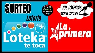 Sorteo LOTEKA TE TOCA LA PRIMERA En VIVO de hoy miercoles 27 de septiembre del 2023 loteka envivo [upl. by Pedaias]