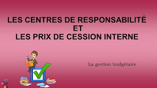 Centres de responsabilité [upl. by Ardiek]