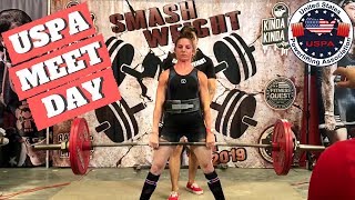 USPA Powerlifting MEET DAY Complete Rundown on USPA Powerlifting Rules What to Expect amp MY MEET [upl. by Jaela]