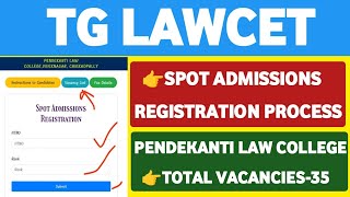 TS Lawcet Spot Admission Registration processStudentUpdates247 [upl. by Oigufer967]