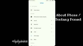 Cara Melihat Mac Address Wifi Xiaomi Redmi Note 4 MIUI 9 [upl. by Llerahc]