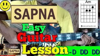 Sapna  Arijit Singh Easy Guitar ChordsLessonsTutorialGuitar CoverByMerajul [upl. by Ecnahoy]