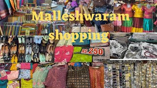 Malleshwaram street shopping  kurtas starting from Rs250  Best street shopping in bangalore [upl. by Lime860]