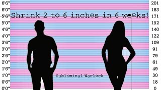 BECOME SHORTER IN HEIGHT SHRINK 2 TO 6 INCHES IN 6 WEEKS MTF HRT TRANSGENDER [upl. by Vail50]