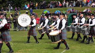 Pitlochry amp Blair Atholl Pipe Band compete in 3A at 2024 British Pipe Band Championships at Forres [upl. by Sitruk]