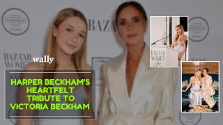 Harper Beckham’s Heartfelt Tribute to Victoria Beckham at Women of the Year Awards [upl. by Cogn]