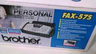 Brother FAX575 Personal Fax Machine Unboxing [upl. by Giovanna]