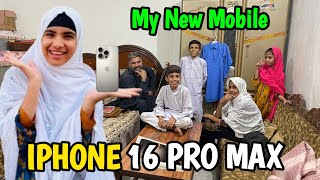 My New Mobile 📱 Iphone 16 Pro Max🥰  Happy Punjabi Family [upl. by Ahsahs]