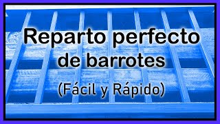 Como hacer una reja reparto de barrotes perfecto Fácil y Rápido [upl. by Niowtna945]