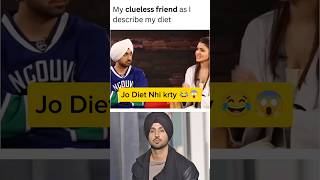 Diljit Dosanjh Reaction 😂😱 anushkasharma Diet fitness weightloss dilijitdosanjh shorts viral [upl. by Arikat974]