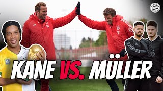 Kane vs Müller  Copy the Penalty Challenge ft Ronaldinho Dennis Schröder Del Piero amp more [upl. by Leind]