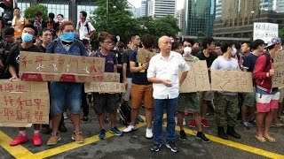 Hong Kong manifestation prodémocratie pour la fête nationale [upl. by Nnylyrehc]