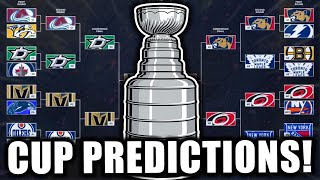 NEW 2024 NHL STANLEY CUP PLAYOFF BRACKET PREDICTIONS [upl. by Aicaca463]