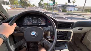 1988 BMW 528E driving video [upl. by Aihsatal762]