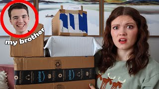 My Brother Shops for Me on Amazon I got pranked [upl. by Oys]