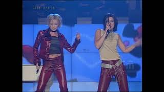 Friends  Lyssna till ditt hjärta LIVE At Melodifestivalen 2001 [upl. by Grobe384]