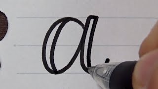 How to write Fauxfake calligraphy with a pen  Small letters  Like brush pen handwriting [upl. by Edasalof566]