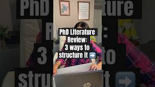 How to structure your PhD literature review  chronological thematic methodological phd [upl. by Clinton]