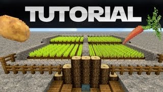 Kartoffel amp Karottenfarm  Minecraft Tutorial Deutsch HD [upl. by Bastian241]