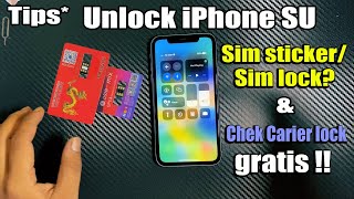 Cara unlock iPhone SU dan pasang sim stickerRsim tes di iphone imei Blokir Jaringan tetap joss [upl. by Hymie237]