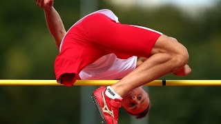 Mens high jump T42  2014 IPC Athletics European Championships Swansea [upl. by Kovar]