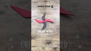 ORIGAMI NINJA STAR SHURIKEN PAPER CRAFT EASY TUTORIAL  DIY PAPER SHURIKEN NINJA STAR STEP BY STEP [upl. by Dusa]