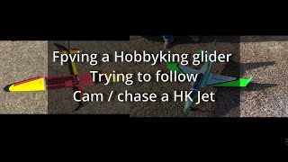 Hobbyking Sundancer Glider pilot followchase a Hobbyking Viper jet [upl. by Andri]