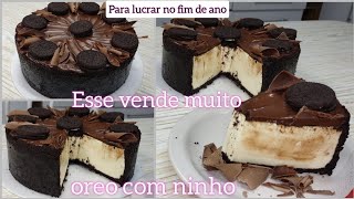 UMA DAS MAIS VENDIDAS FATURE MUITO ESSE FIM DE ANO TORTA OREO COM LEITE NINHO FÁCIL DE PREPARAR [upl. by Patman876]