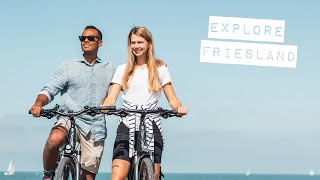 EXPLORE FRIESLAND ON THE BICYCLE  Cycling In The Netherlands [upl. by Rizan487]