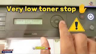 How to remove very low toner error message hp laserjet printer mfp 135A  136A 136nw 137fnw [upl. by Ytsenoh253]