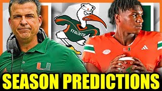 Miami Football Game By Game Predictions for 2024 [upl. by Kyrstin547]