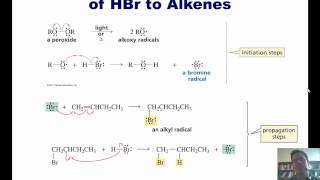 Chapter 12 – Radical Chemistry Part 2 of 4 Adding HBr to alkenes [upl. by Savadove]