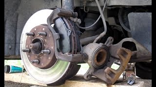 Installing Brake Pads Ford Windstar [upl. by Allisurd]